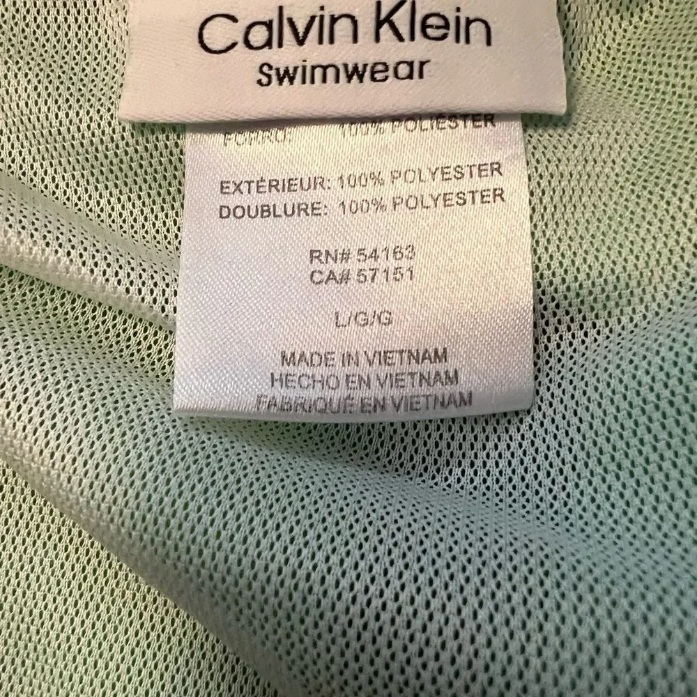 Calvin Klein Men's Vibrant Green Swim Shorts